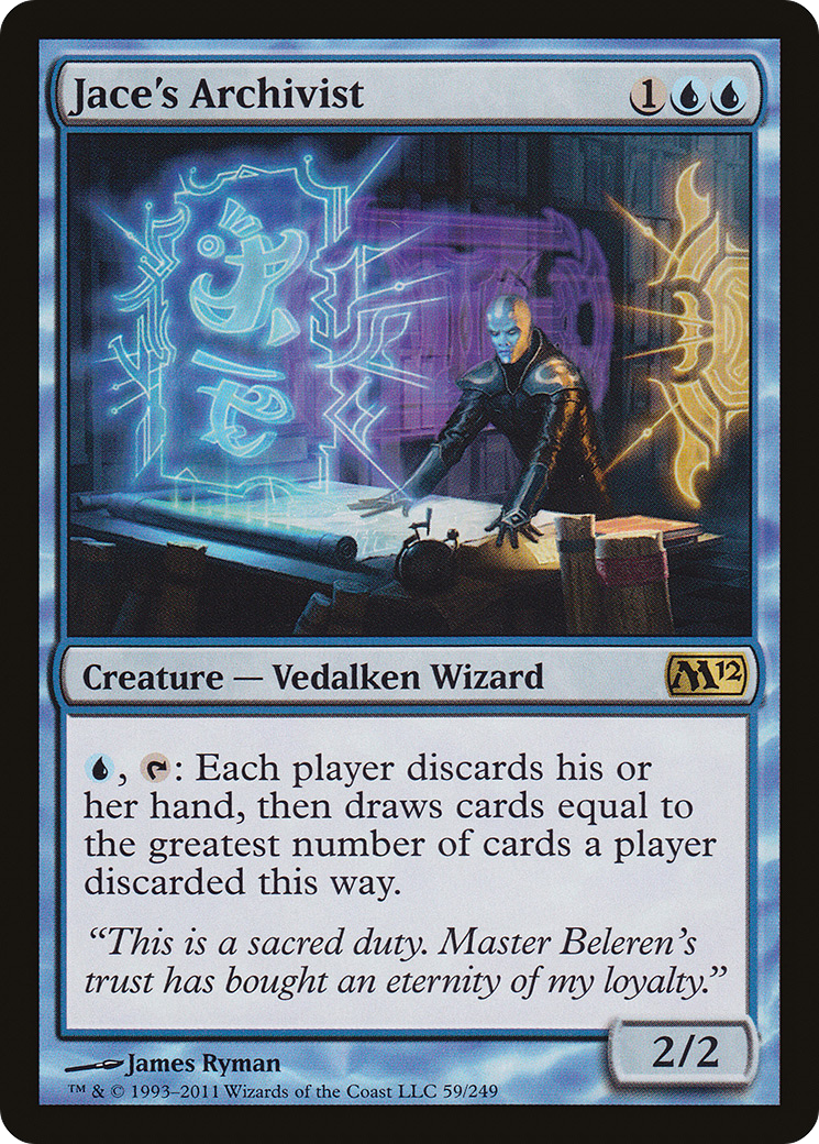 Jace's Archivist (M12-059) [Magic 2012] Foil