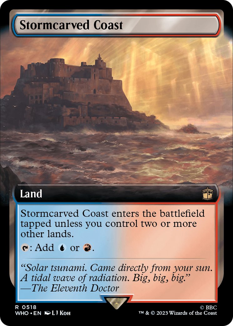 Stormcarved Coast (WHO-518) [Doctor Who]: (Extended Art) Foil