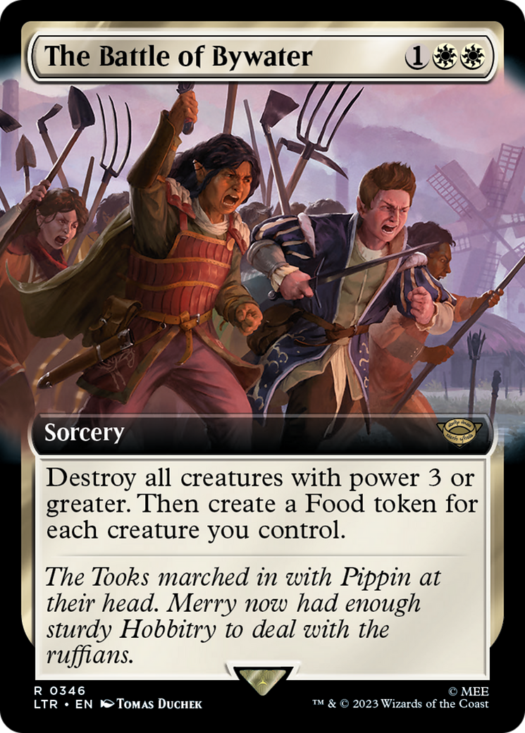 The Battle of Bywater (LTR-346) [The Lord of the Rings: Tales of Middle-earth]: (Extended Art) Foil