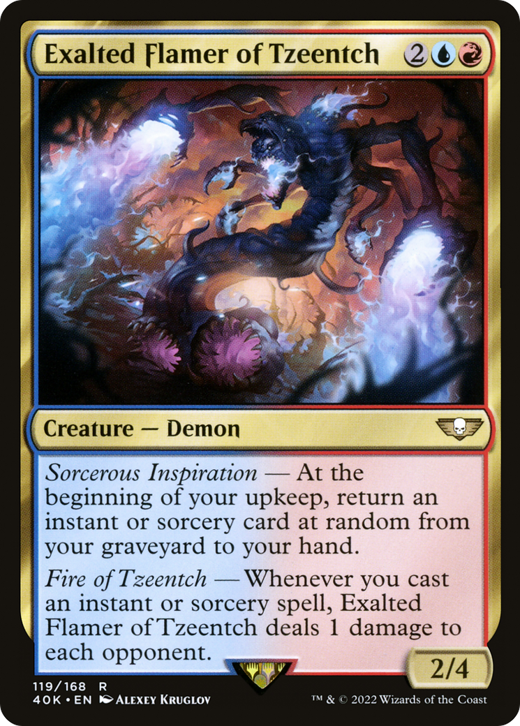 Exalted Flamer of Tzeentch (40K-119) [Warhammer 40,000 Commander]