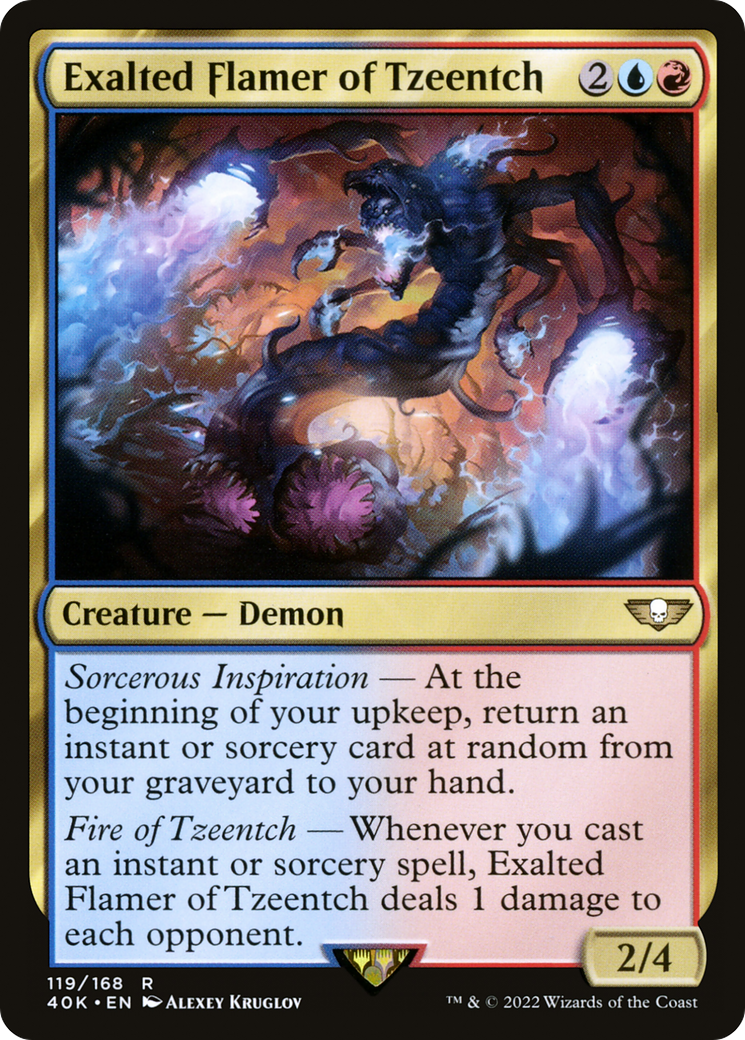 Exalted Flamer of Tzeentch (40K-119) [Warhammer 40,000 Commander]