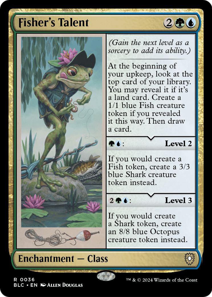 Fisher's Talent (BLC-036) [Bloomburrow Commander]