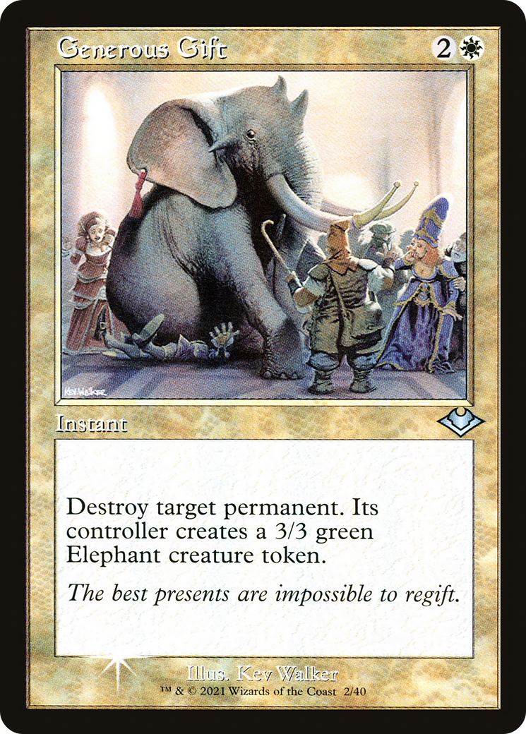 Generous Gift (Retro Frame) (MH1-002) [Modern Horizons 1 Timeshifts] Foil