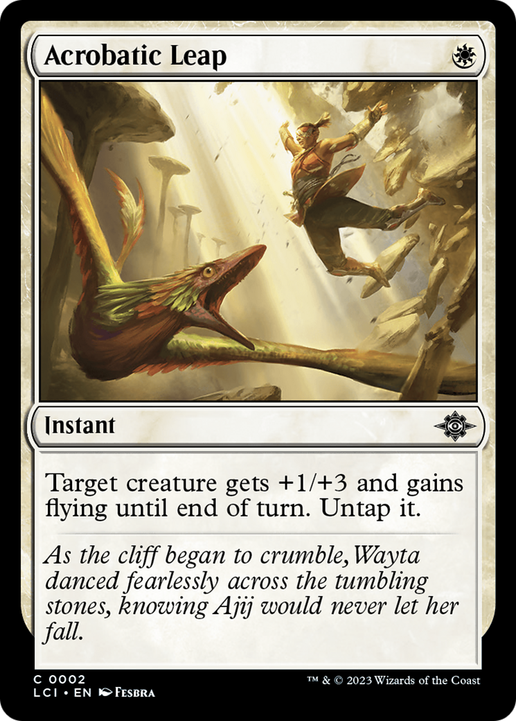Acrobatic Leap (LCI-002) [The Lost Caverns of Ixalan] Foil