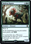 Hulking Raptor (PRE-191) [The Lost Caverns of Ixalan Promos] Foil