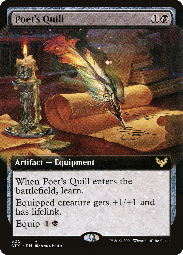 Poet's Quill (Extended Art) (STX-305) [Strixhaven: School of Mages]