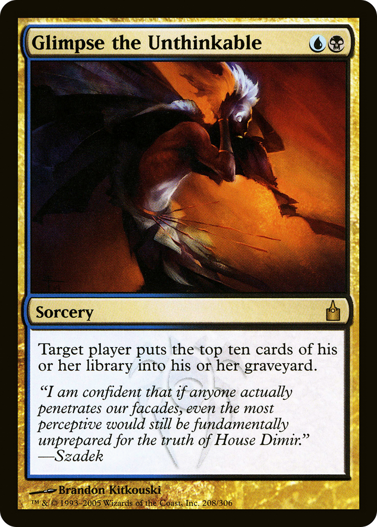 Glimpse the Unthinkable (RAV-208) [Ravnica: City of Guilds]