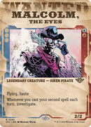 Malcolm, the Eyes (OTJ-295) [Outlaws of Thunder Junction]: (Showcase) (Borderless)