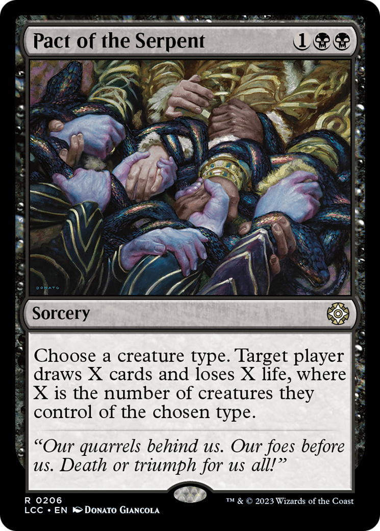 Pact of the Serpent (LCC-206) [The Lost Caverns of Ixalan Commander]