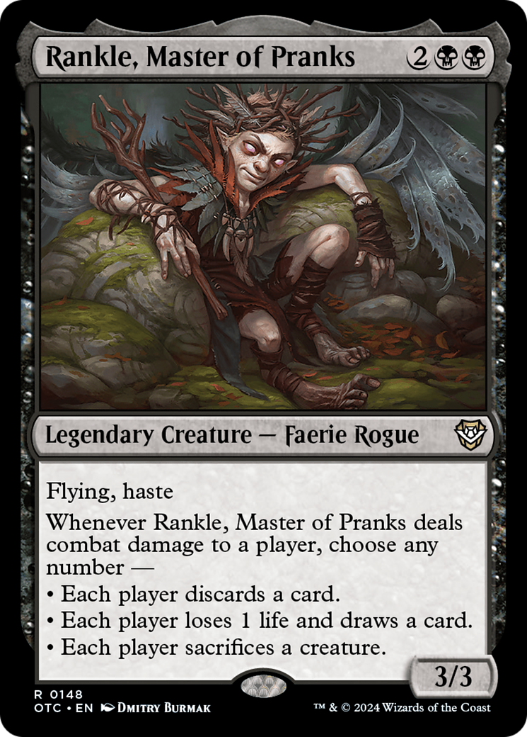 Rankle, Master of Pranks (OTC-148) [Outlaws of Thunder Junction Commander]