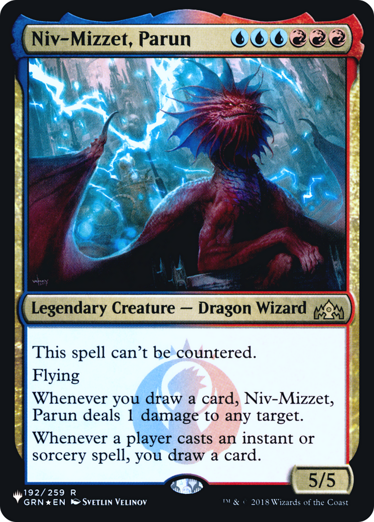 Niv-Mizzet, Parun (LIST-GRN-192) [The List] Foil