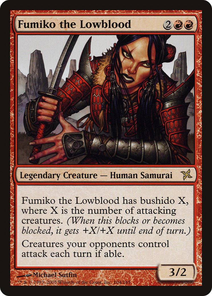 Fumiko the Lowblood (BOK-104) [Betrayers of Kamigawa] Foil