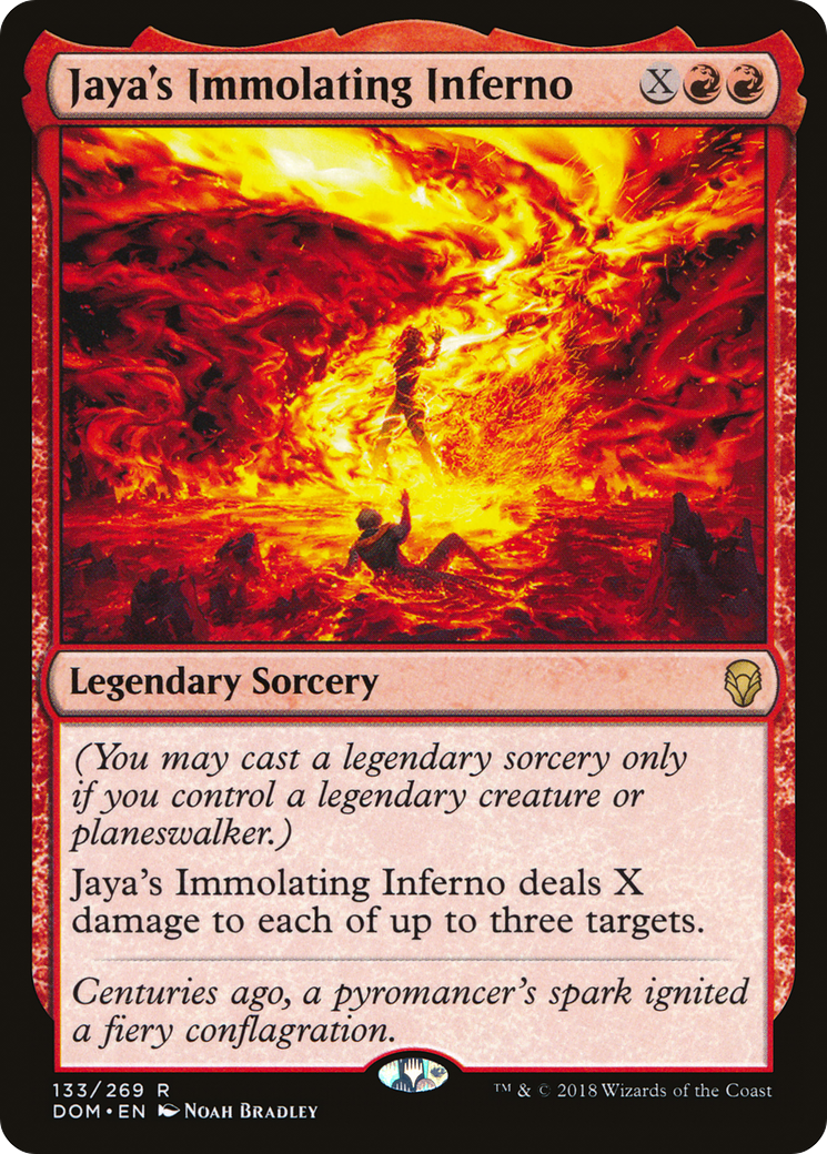 Jaya's Immolating Inferno (DOM-133) [Dominaria]