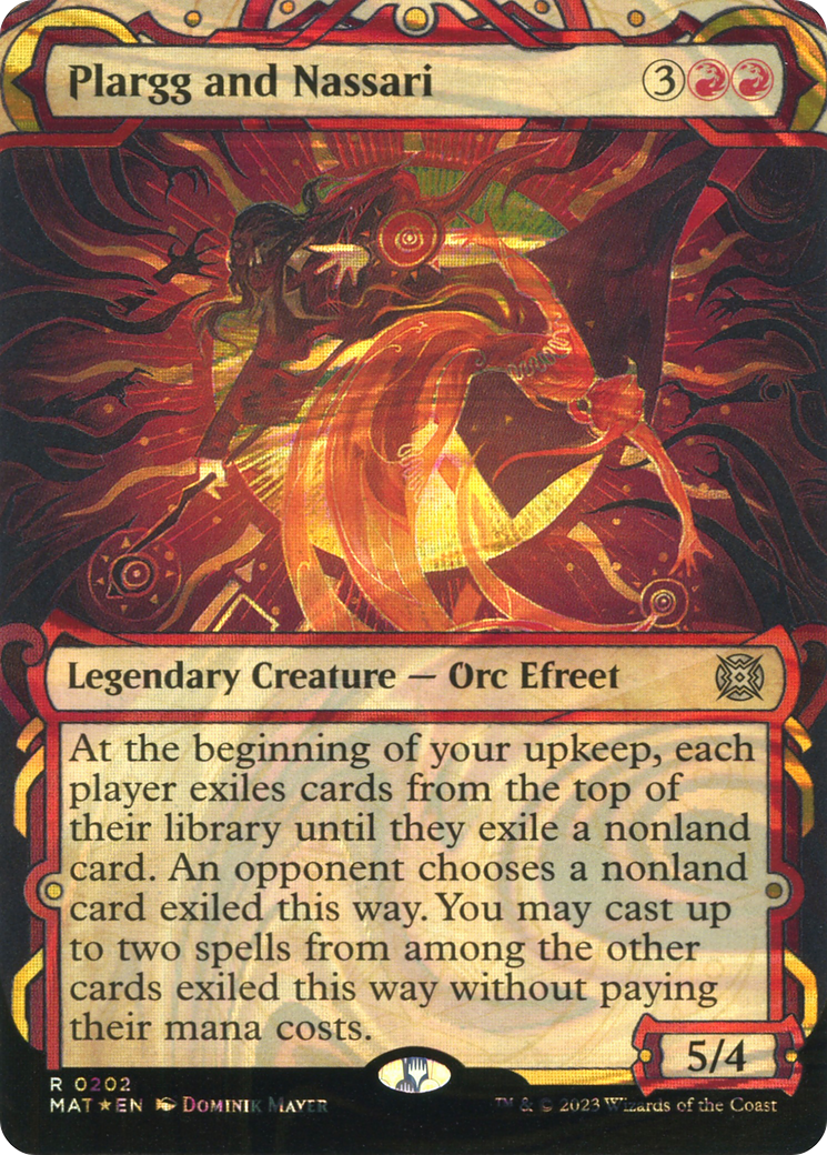 Plargg and Nassari (MAT-202) [March of the Machine: The Aftermath]: (Showcase) (Borderless) Foil