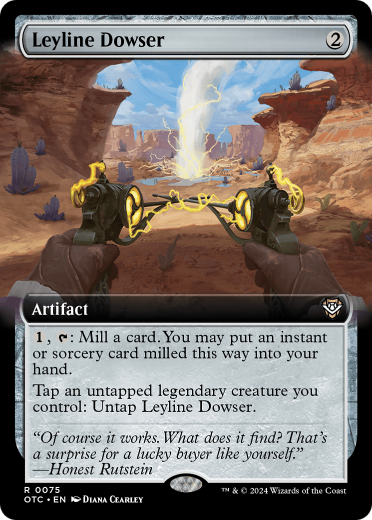Leyline Dowser (OTC-075) [Outlaws of Thunder Junction Commander]: (Extended Art)