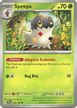 Spewpa 9 - [SV01 Scarlet & Violet Base Set] Reverse Holofoil