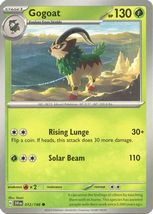 Gogoat 12 - [SV01 Scarlet & Violet Base Set] Reverse Holofoil
