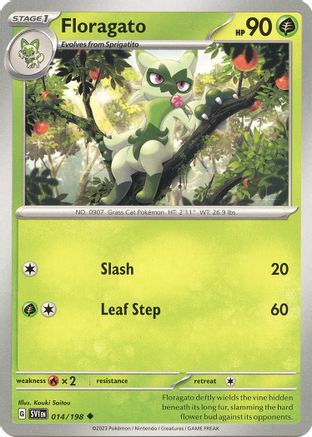 Floragato 14 - [SV01 Scarlet & Violet Base Set] Reverse Holofoil