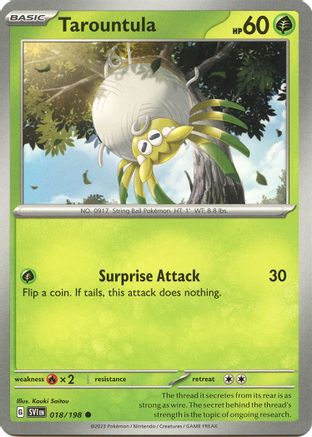 Tarountula - 018/198 18 - [SV01 Scarlet & Violet Base Set] Reverse Holofoil