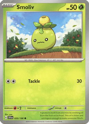 Smoliv - 020/198 20 - [SV01 Scarlet & Violet Base Set] Reverse Holofoil
