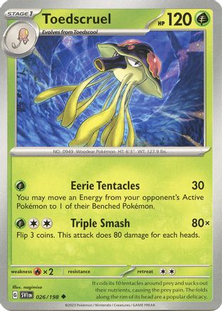 Toedscruel 26 - [SV01 Scarlet & Violet Base Set] Reverse Holofoil