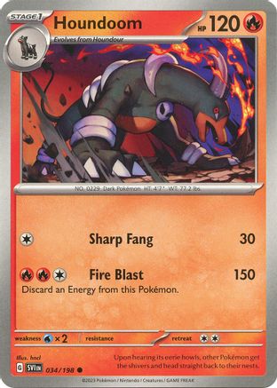Houndoom - 034/198 34 - [SV01 Scarlet & Violet Base Set]