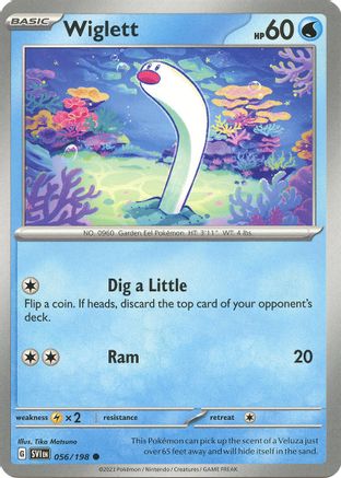 Wiglett - 056/198 56 - [SV01 Scarlet & Violet Base Set] Reverse Holofoil
