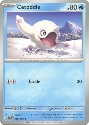 Cetoddle - 058/198 58 - [SV01 Scarlet & Violet Base Set]