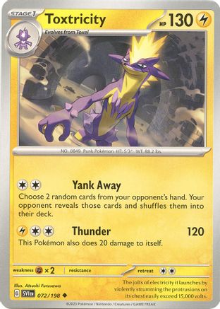 Toxtricity 72 - [SV01 Scarlet & Violet Base Set] Reverse Holofoil