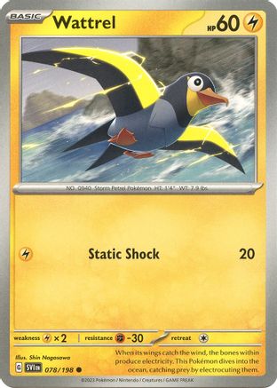 Wattrel - 078/198 78 - [SV01 Scarlet & Violet Base Set]