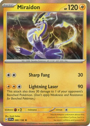 Miraidon 80 - [SV01 Scarlet & Violet Base Set] Reverse Holofoil
