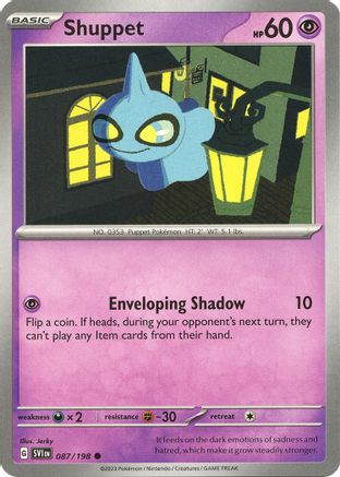 Shuppet 87 - [SV01 Scarlet & Violet Base Set] Reverse Holofoil