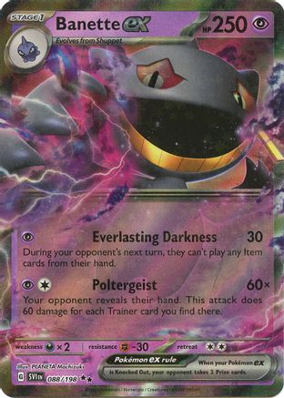 Banette ex - 088/198 88 - [SV01 Scarlet & Violet Base Set] Holofoil