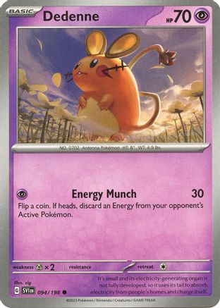 Dedenne - 094/198 94 - [SV01 Scarlet & Violet Base Set] Reverse Holofoil
