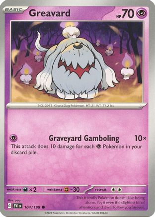 Greavard - 104/198 104 - [SV01 Scarlet & Violet Base Set]