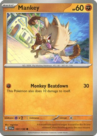 Mankey 107 - [SV01 Scarlet & Violet Base Set]