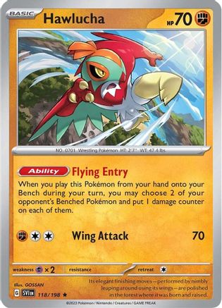 Hawlucha 118 - [SV01 Scarlet & Violet Base Set] Holofoil