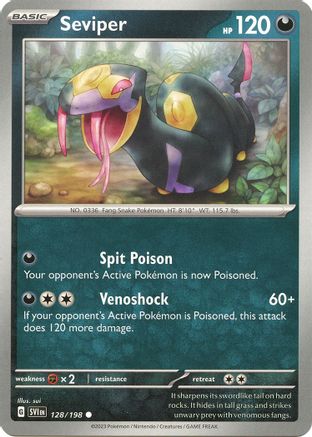 Seviper 128 - [SV01 Scarlet & Violet Base Set] Reverse Holofoil