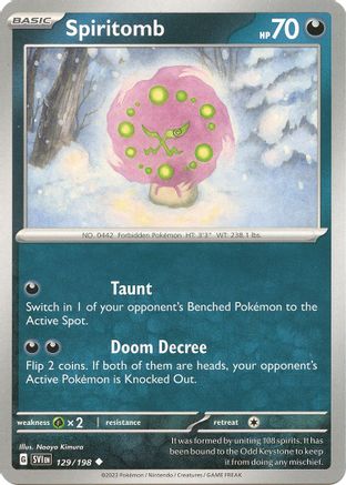 Spiritomb 129 - [SV01 Scarlet & Violet Base Set]