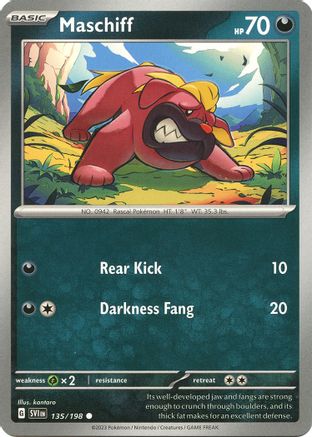 Maschiff - 135/198 135 - [SV01 Scarlet & Violet Base Set] Reverse Holofoil