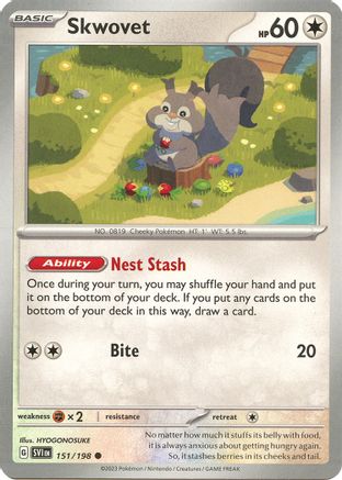 Skwovet - 151/198 151 - [SV01 Scarlet & Violet Base Set] Reverse Holofoil