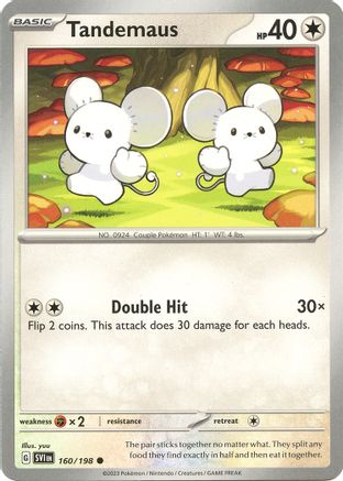Tandemaus - 160/198 160 - [SV01 Scarlet & Violet Base Set] Reverse Holofoil