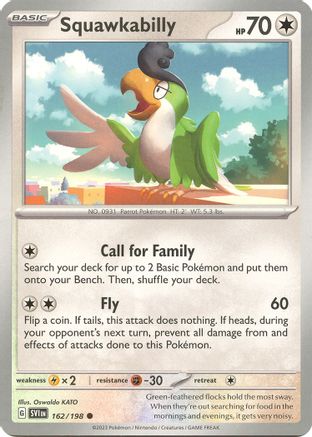 Squawkabilly 162 - [SV01 Scarlet & Violet Base Set] Reverse Holofoil