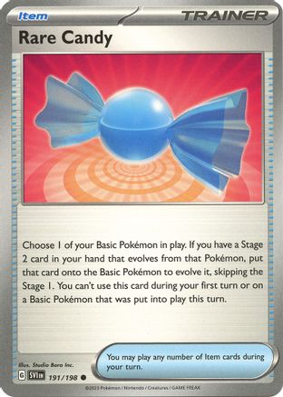 Rare Candy - 191/198 191 - [SV01 Scarlet & Violet Base Set] Reverse Holofoil