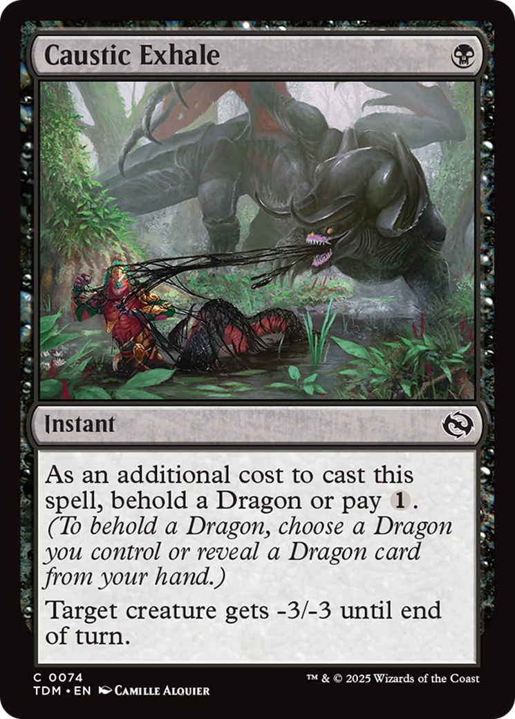 Caustic Exhale (TDM-074) [Tarkir: Dragonstorm] Foil