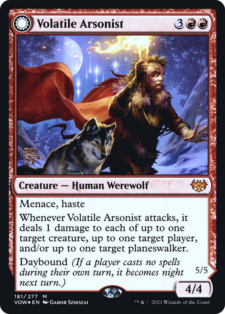 Volatile Arsonist (PRE-181) [Innistrad: Crimson Vow Promos] Foil