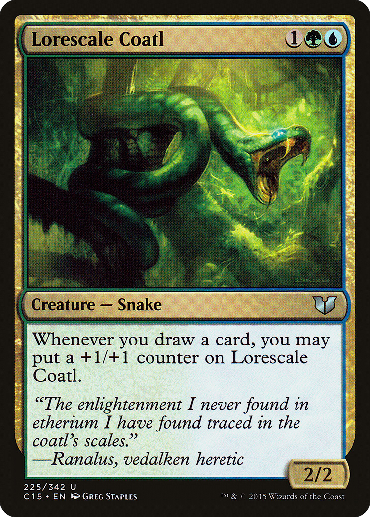 Lorescale Coatl (C15-225) [Commander 2015]