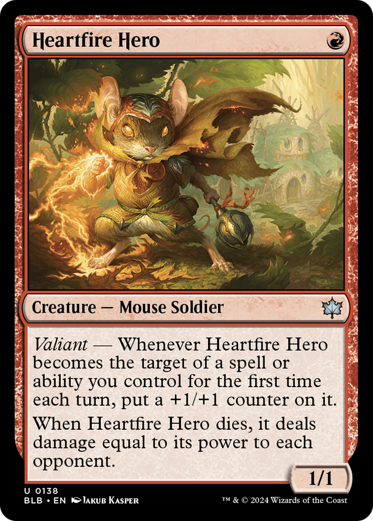 Heartfire Hero (BLB-138) [Bloomburrow] Foil