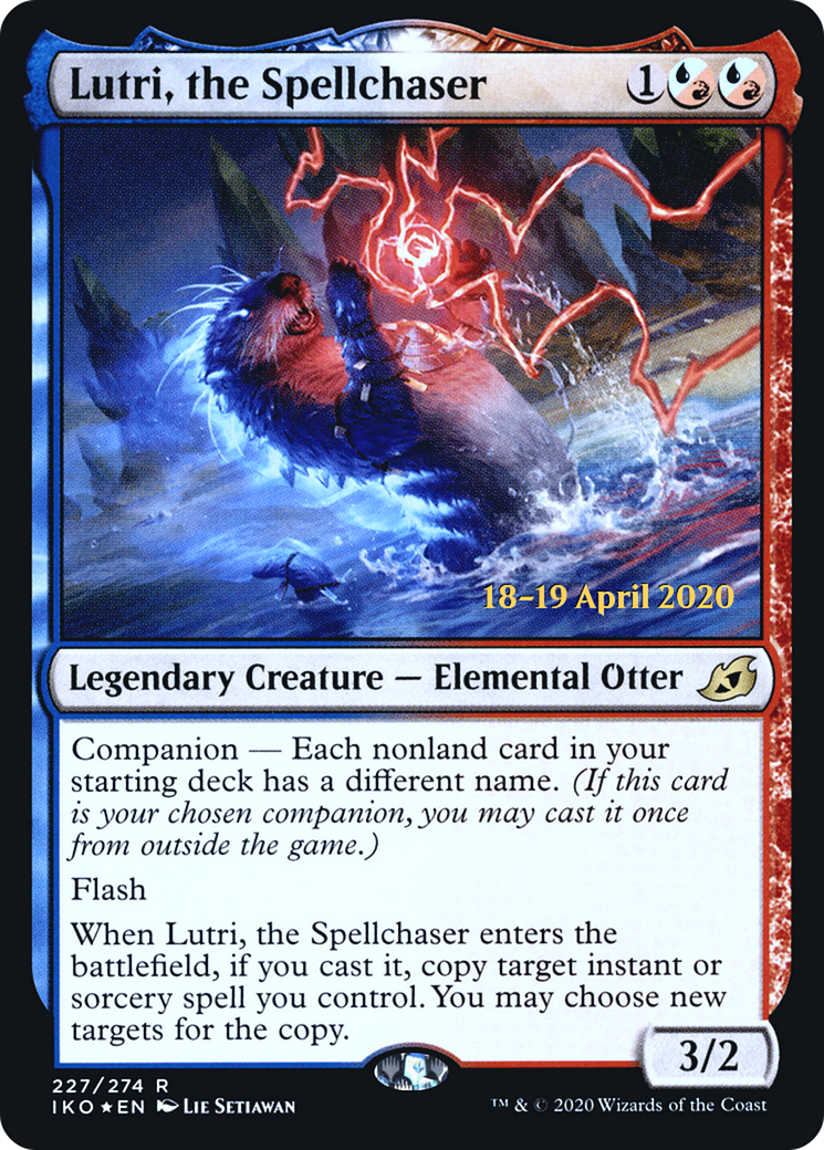 Lutri, the Spellchaser (PRE-227S) [Ikoria: Lair of Behemoths Promos] Foil