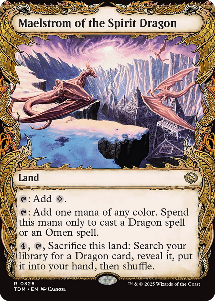 Maelstrom of the Spirit Dragon (TDM-326) [Tarkir: Dragonstorm]: (Showcase) Foil